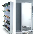 5 Doors Mirror Shoe Cabinet